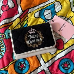 Juicy Couture Cream and Black Card Holder